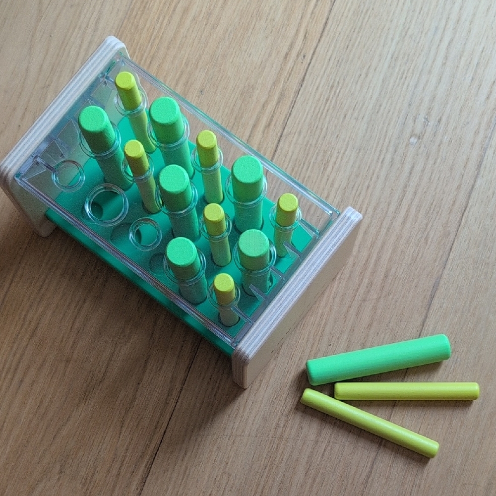 Colorful Wooden Test Tube Rack Toy - Picture 5 of 5